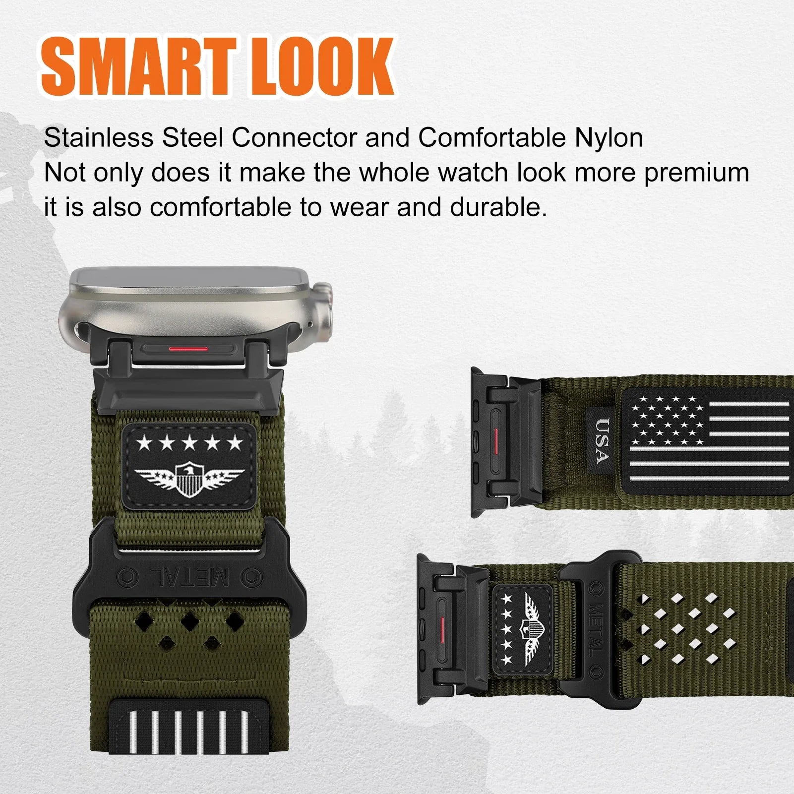 Apple Watch Nylon Band - Sport Loop - Breathable and Durable
