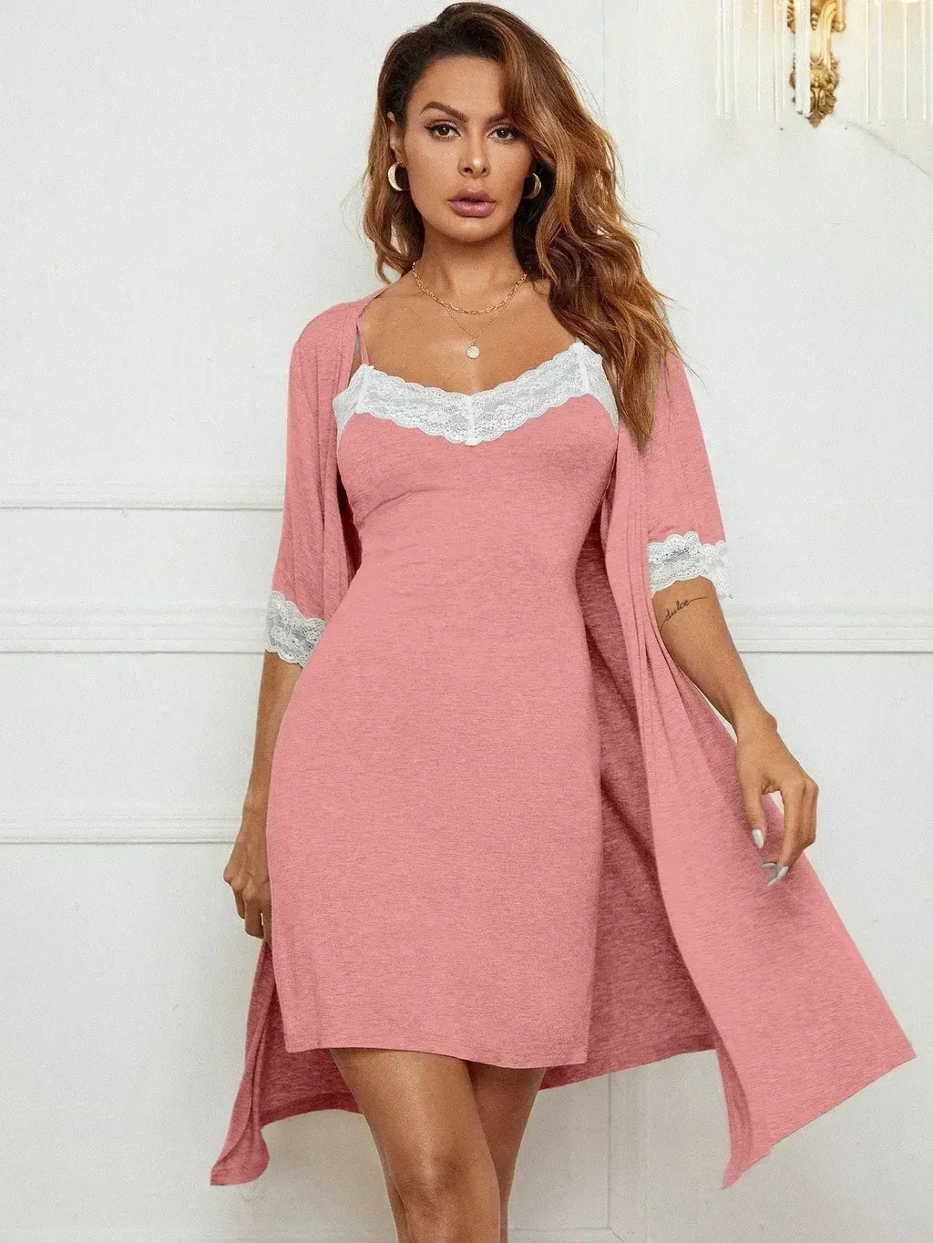 Pajama Suit Lace Women